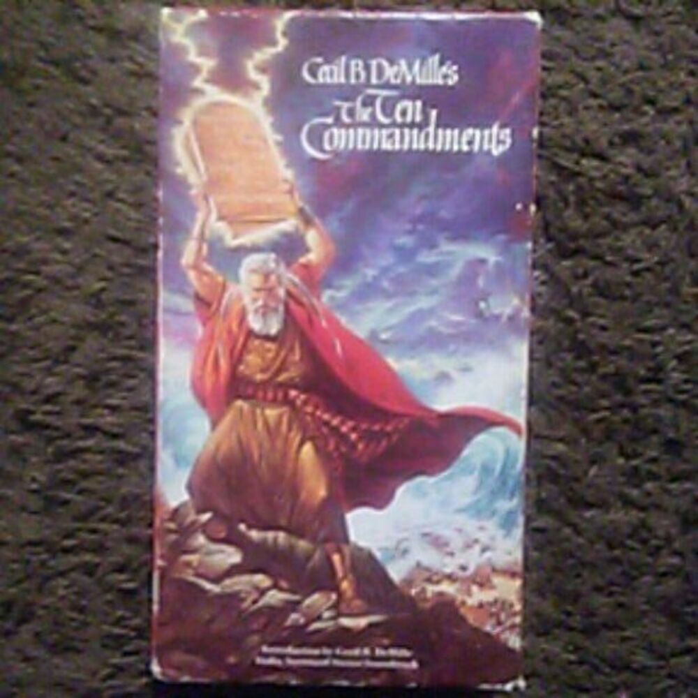 The Ten Commandments VHS tapes
